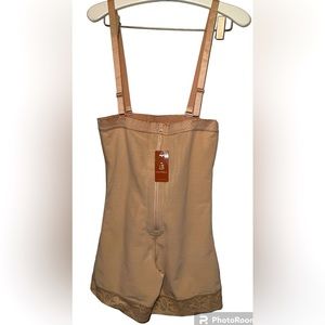 NWT Compression body suit shapewear shorts suit